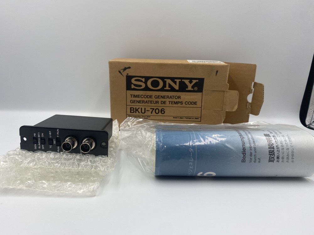 Sony BKU-706 Plug-in Timecode Generator NEW