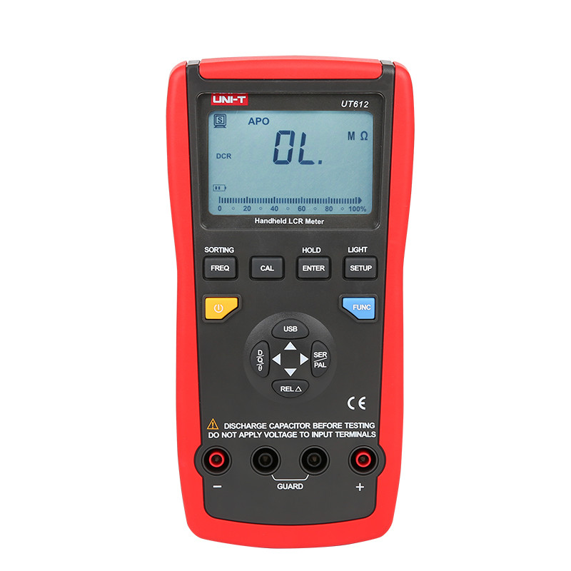 UNI-T UT612 Capacitance LCR Meter Inductance Ohm Freq Deviation Ratio Test