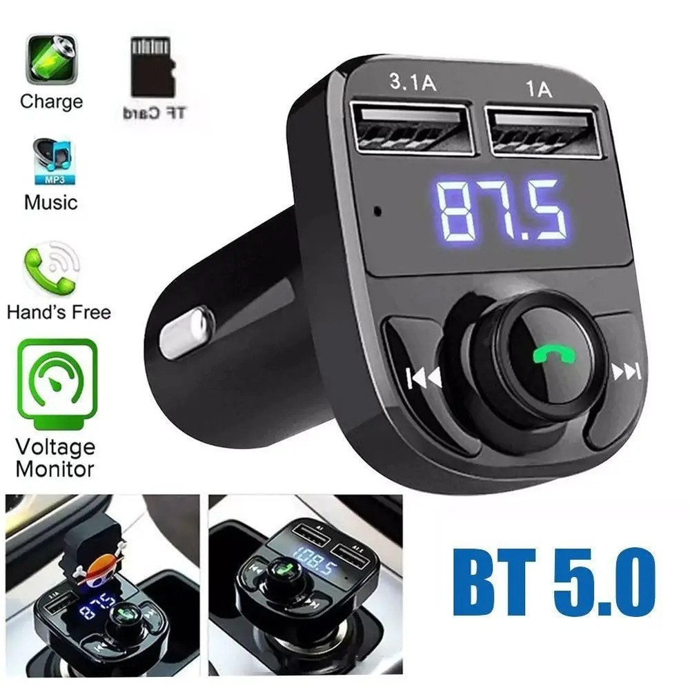 Bluetooth FM Transmitter Car MP3 Player Handsfree Wireless Dual USB Charger 1pc