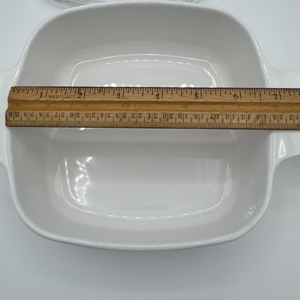 Corning Ware® Plain White 1 Liter A-1-B Dish w/Clear Pyrex A-7-C Lid