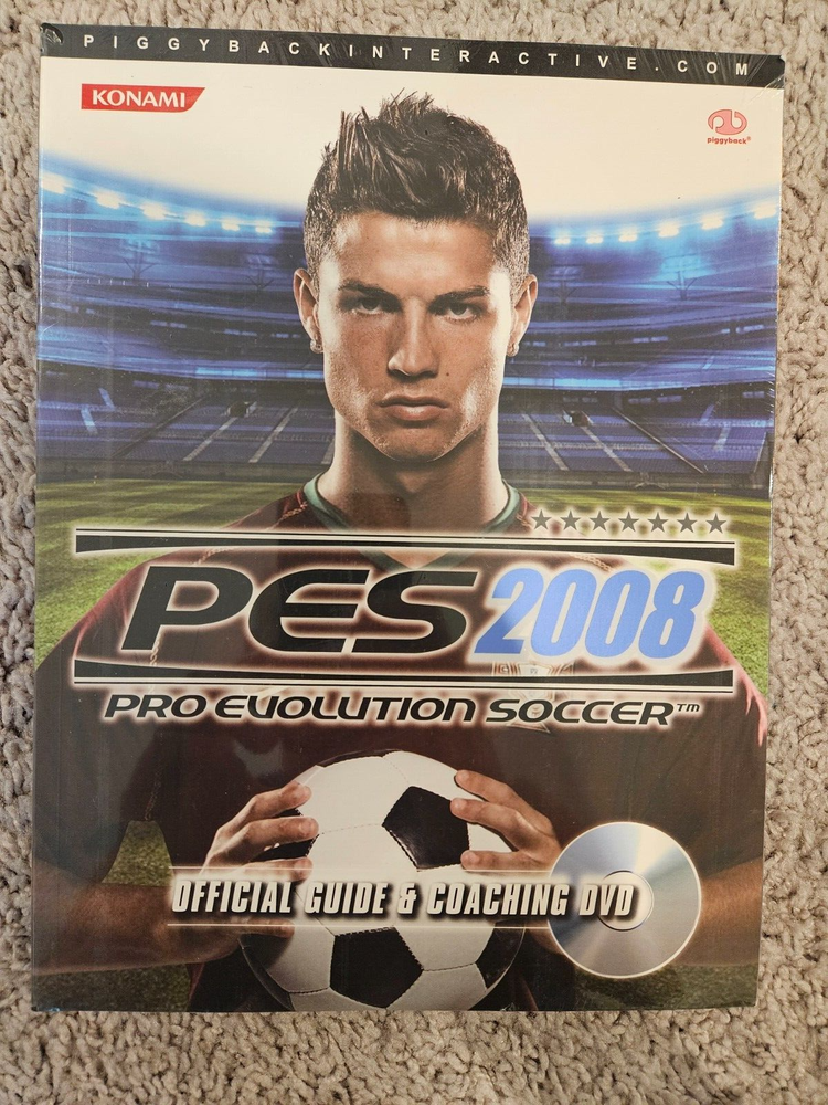 Pro Evolution Soccer (PES) 2008 Official Strategy Guide Sealed with CD Konami