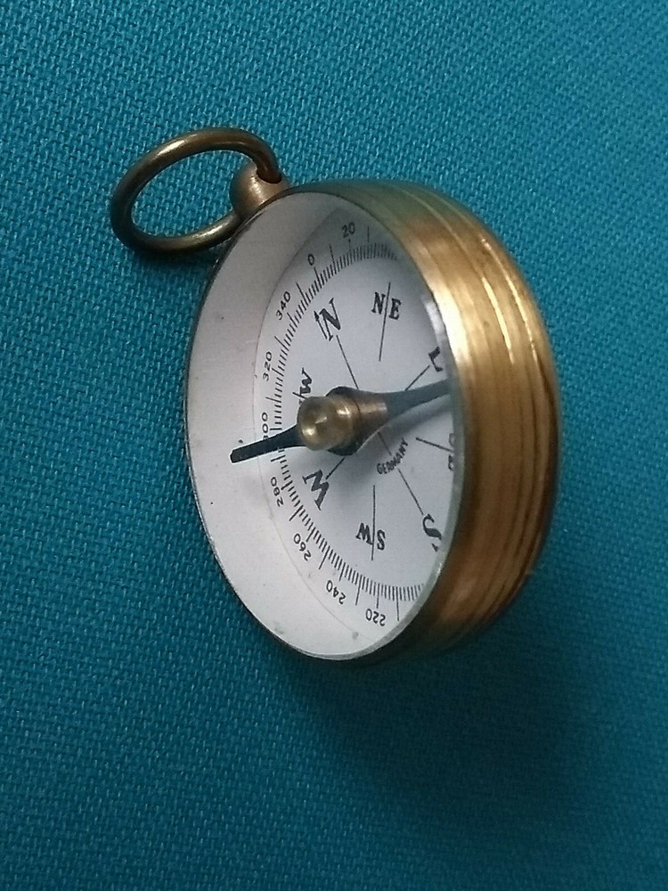 Brass Magnetic Compass, German.