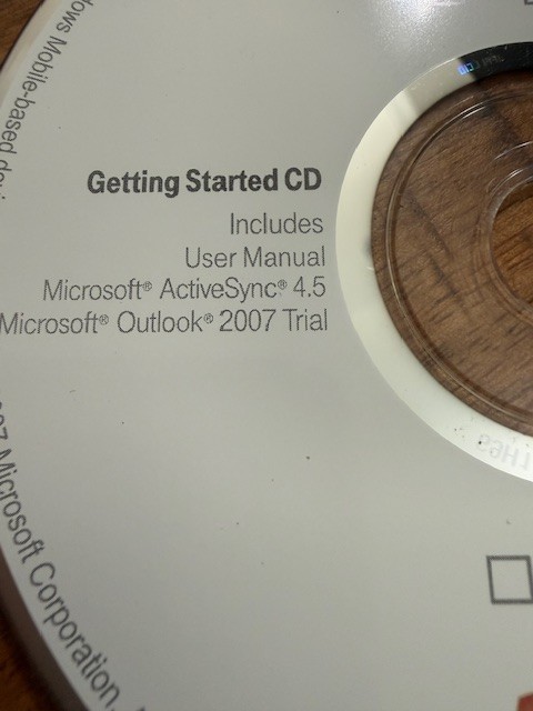 T Mobile Wing Getting Started CD Compact Disc User Manual Windows Mobile 2007