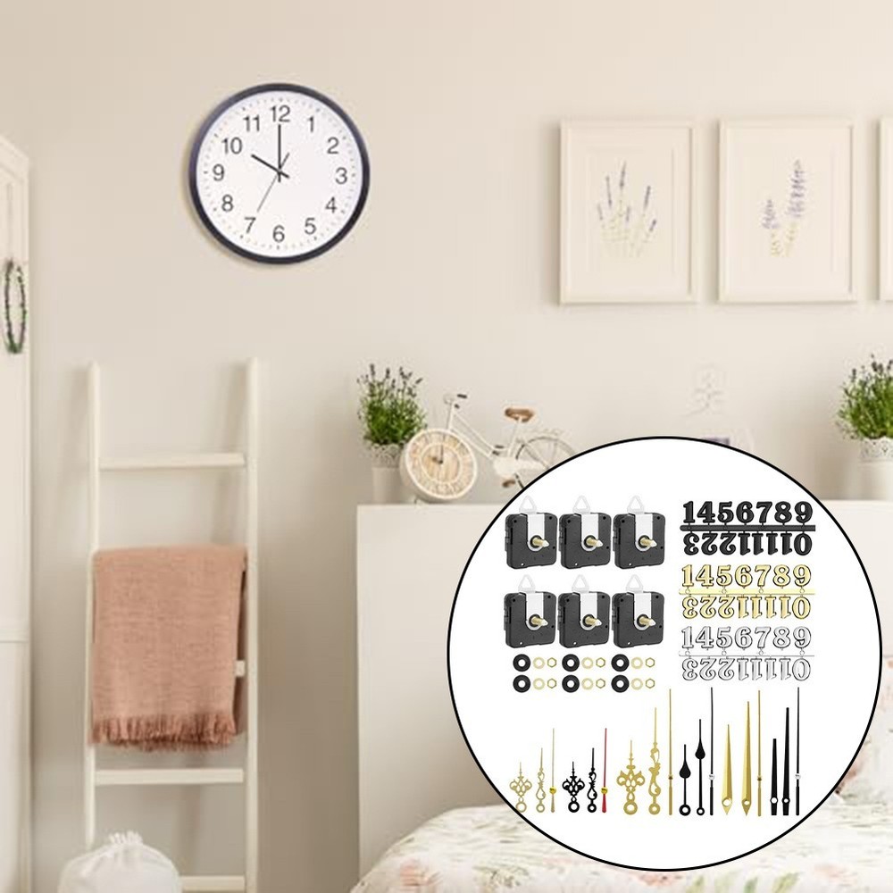 High Torque Quartz Clock Movement Battery Powered Silent Replacement Kit