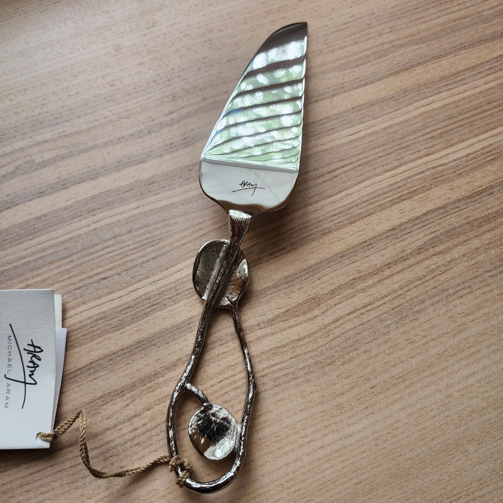 Michael Aram Botanical Leaf Cake Server Celebration Knife ~ READ