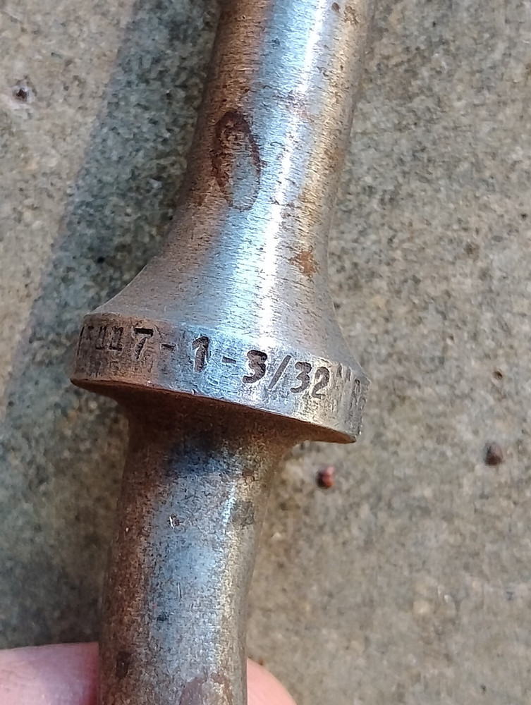 3/32" Offset Rivet Set .401 shank Aircraft Tool