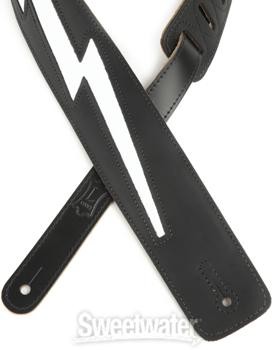 Levy's DM2 Genuine Leather Guitar Strap - Black