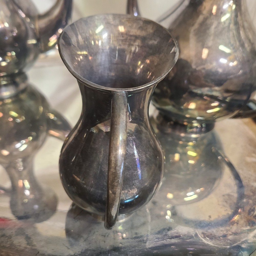 Mid Century 1965 Eugen Ferner Germany, MCM Silverplate Tea/Coffee Set