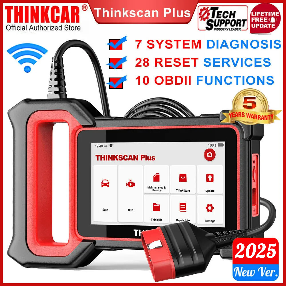 THINKSCAN Plus S7 Car 7 System OBD2 Scanner Code Reader Diagnostic Tool EPB OIL
