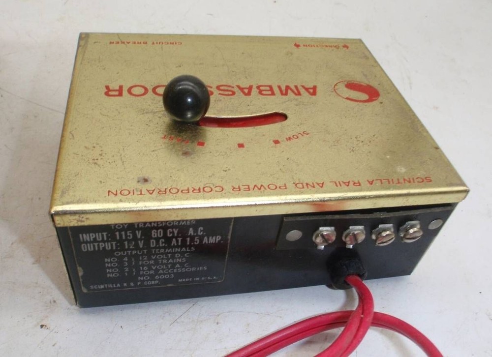 Ambassador Scintilla Rail & Power Transformer w Box