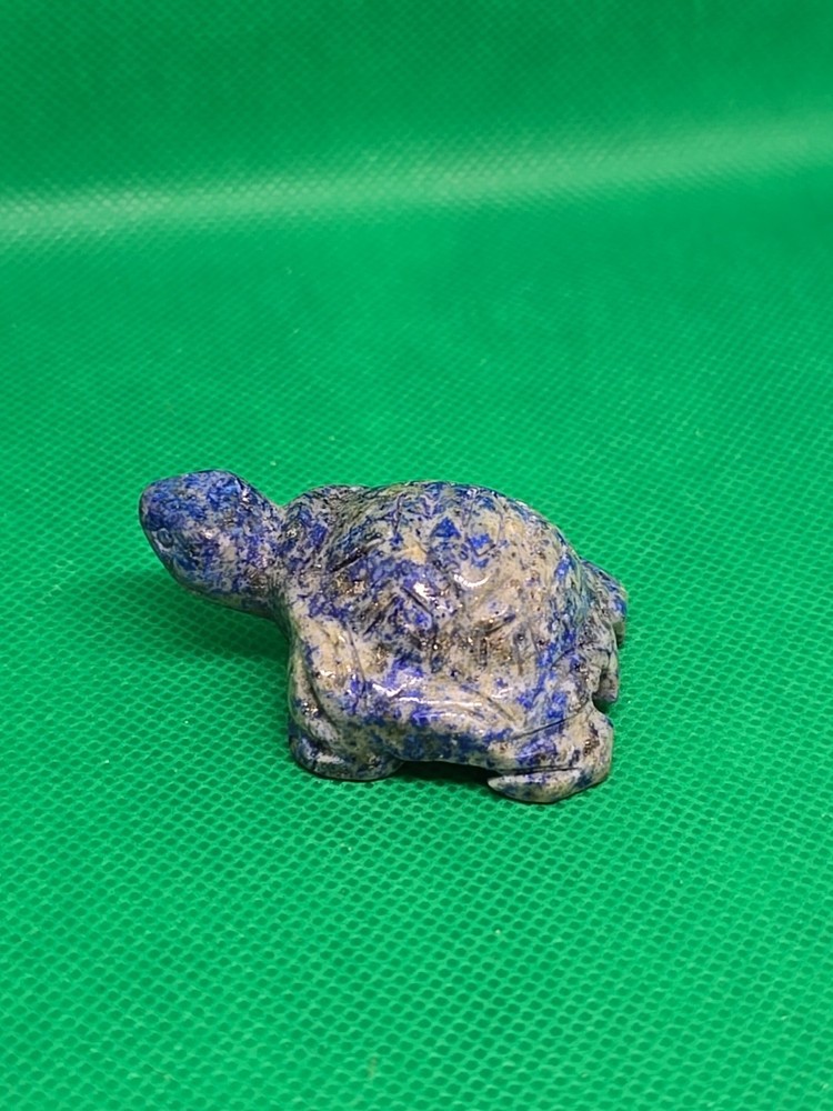 Carved Lapis Lazuli Turtle