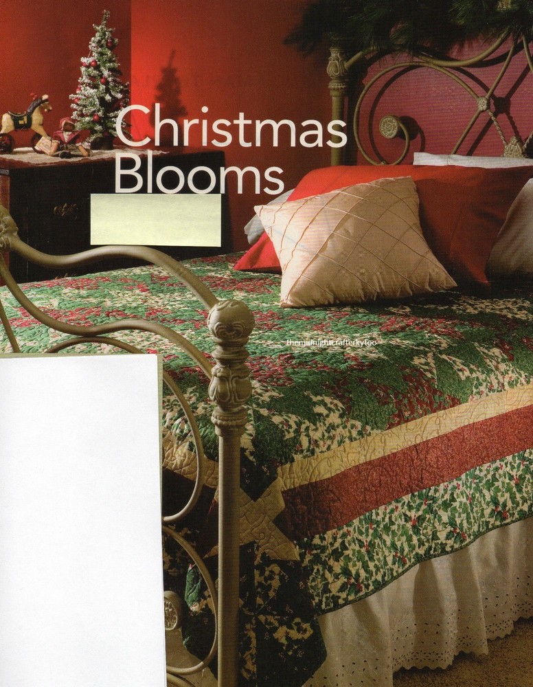 Christmas Blooms Quilt Pattern Pieced TL