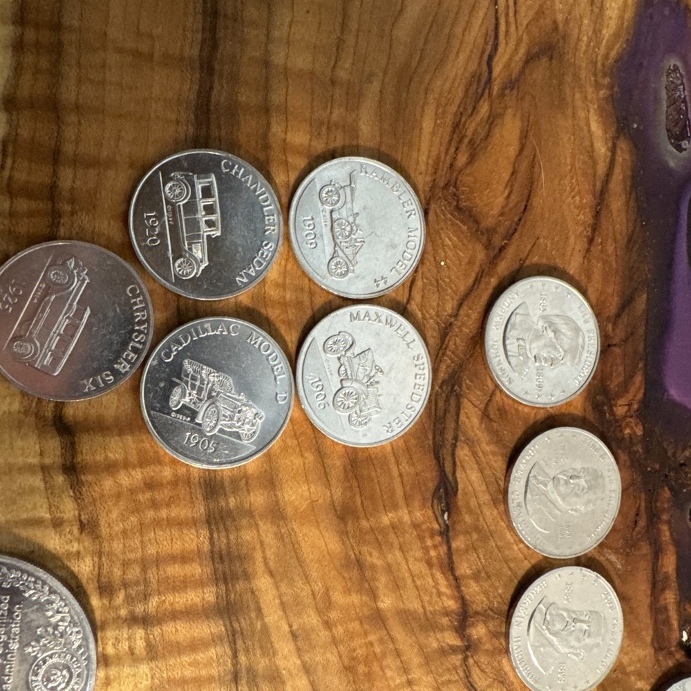 Vintage Assorted Gas Station Coins