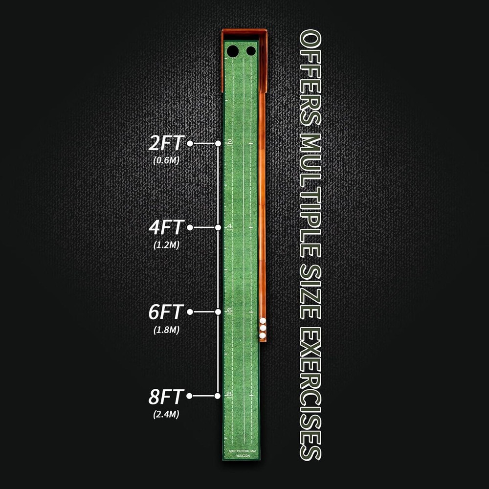 Portable Golf Putting Mat with Automatic Ball Return - Gift for Enthusiasts