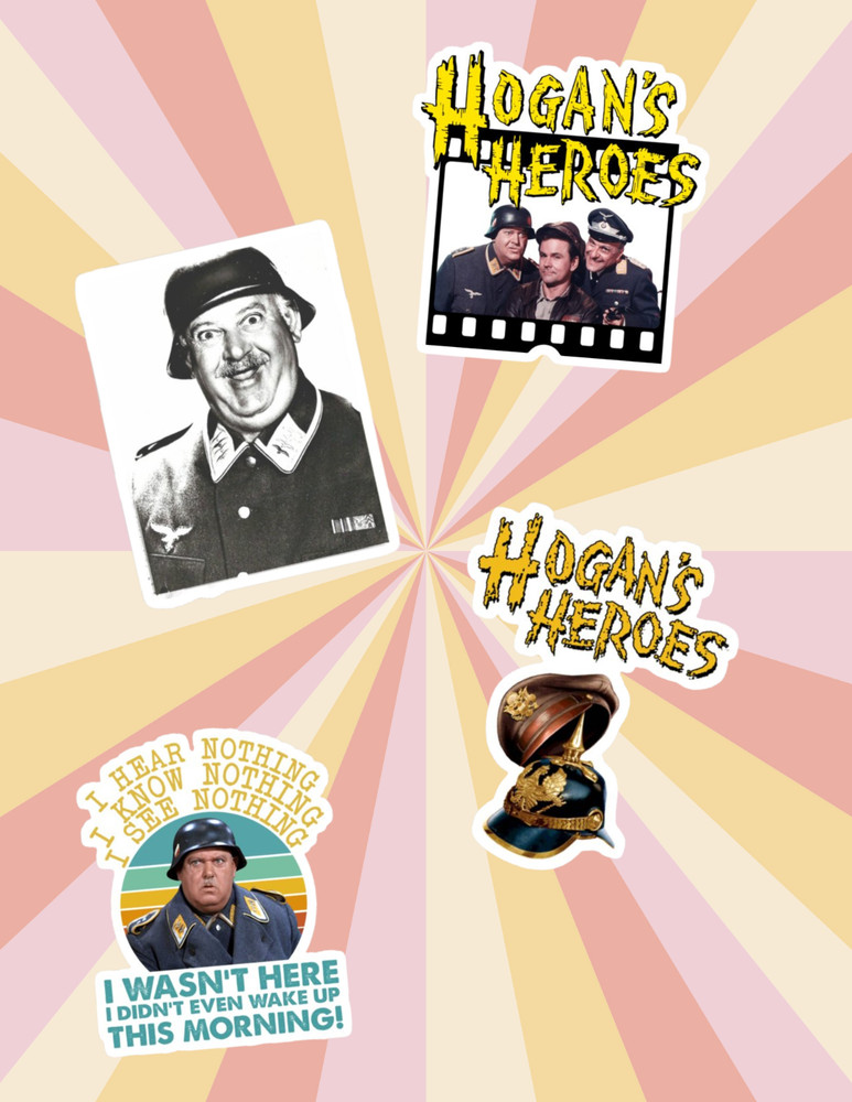 Hogan's Heroes Retro TV 4pc Sticker Pack