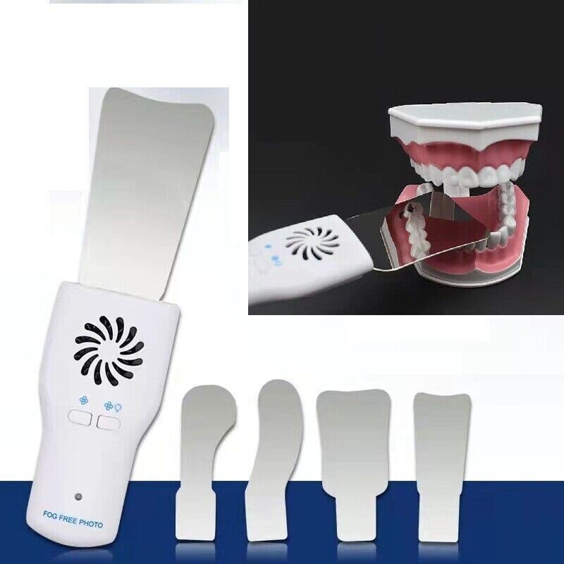 Dental Occlusal Mirror Fog Free LED Intra Oral Photo System 4*Mirrors Antifog
