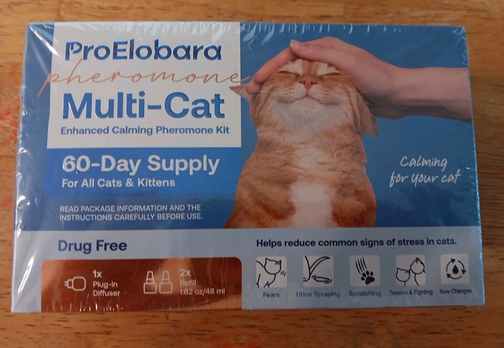 ProElobara  Multi-Cat Pheromone Formula Diffuser Kit for Cat Calming...