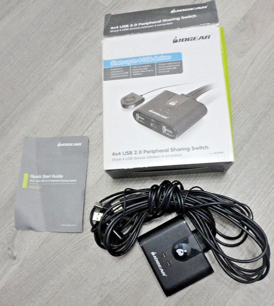 IOGEAR 4x4 USB 2.0 Peripheral Sharing Switch