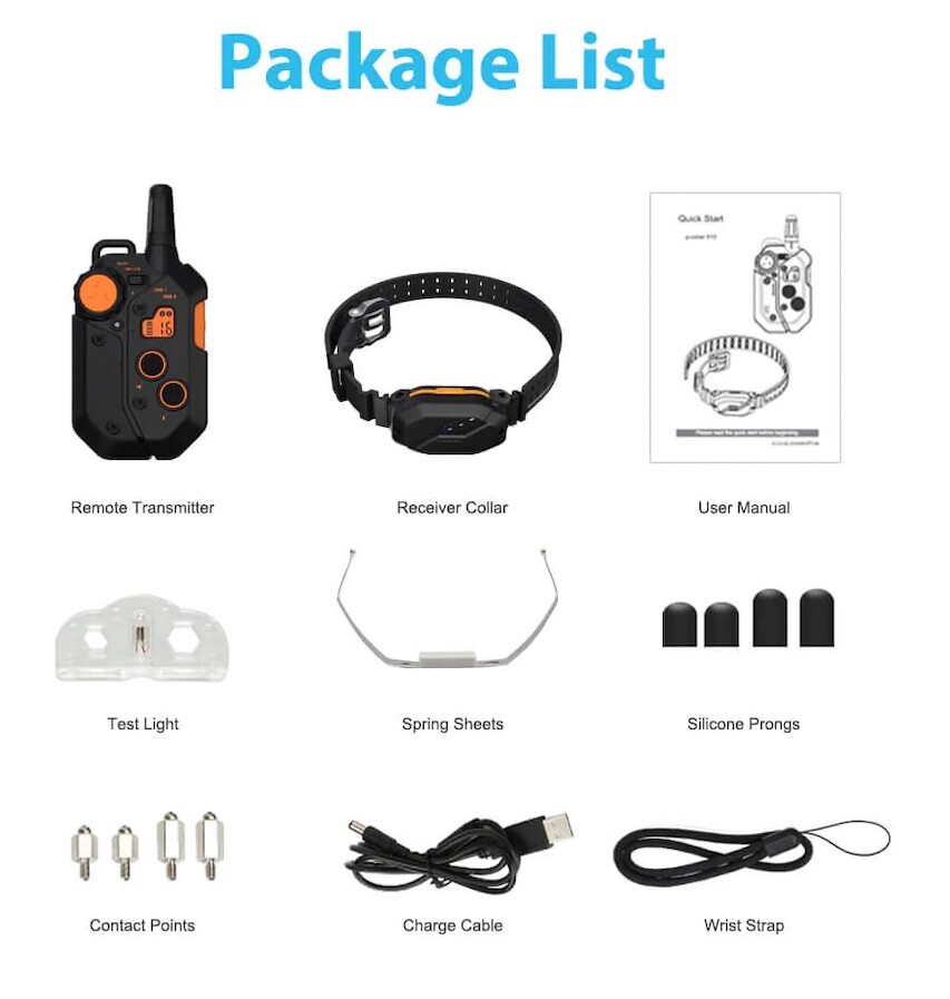 Long Range Dog Training Collar 910Pro (3/4 Mile) (Black)