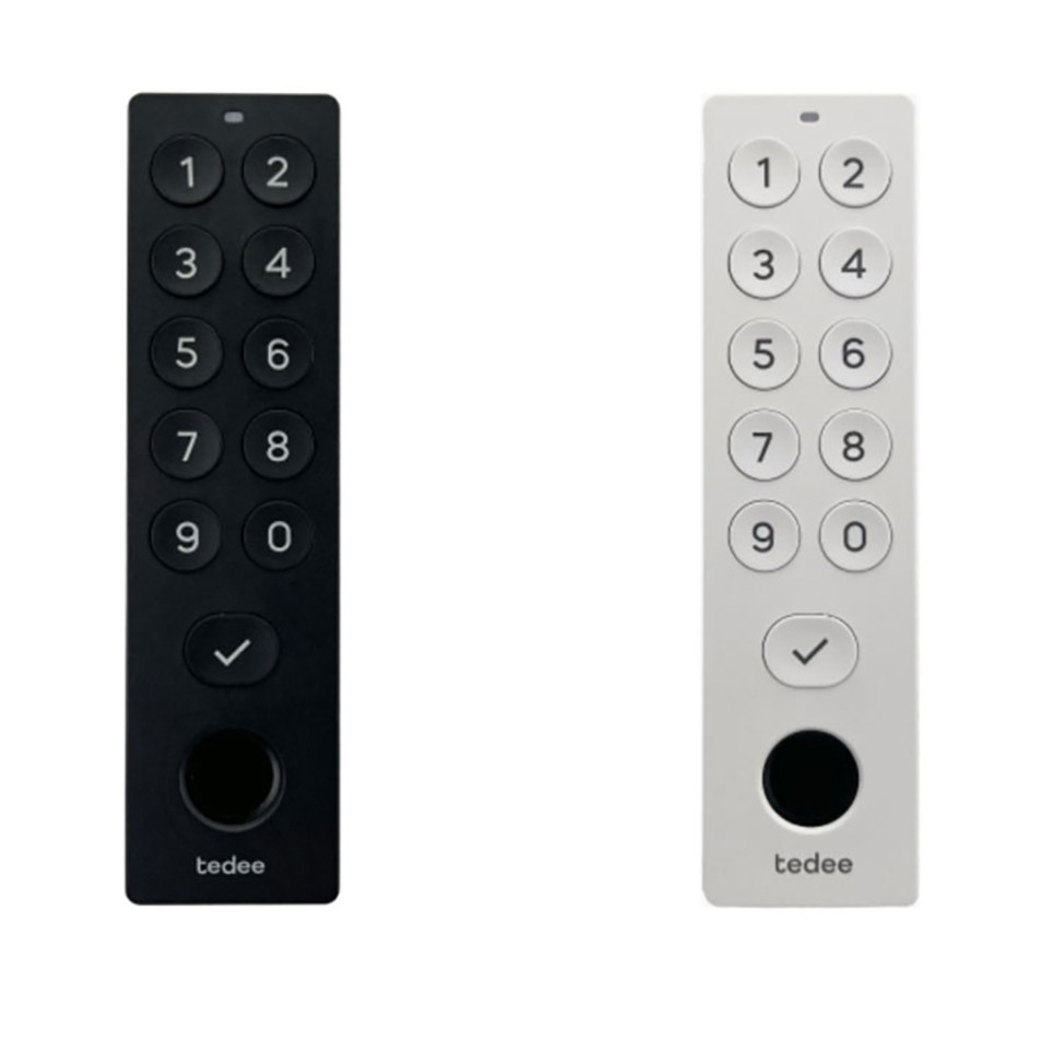 Tedee Keypad PRO Bluetooth Biometric Fingerprint Scanner Battery Powered IP65