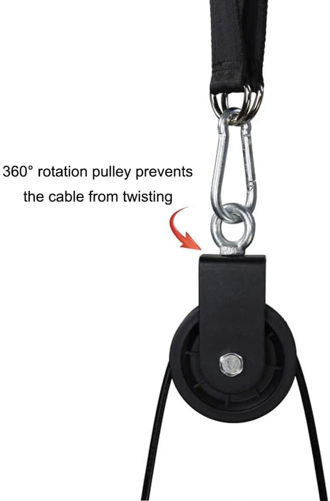 LAT Pull Down and Lift Weight Pulley System Cable Machine Pulley Attachment for