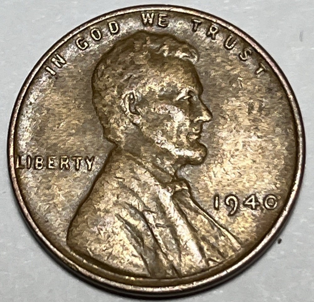 1940 Lincoln Wheat Cent Woody Improper Alloy Error
