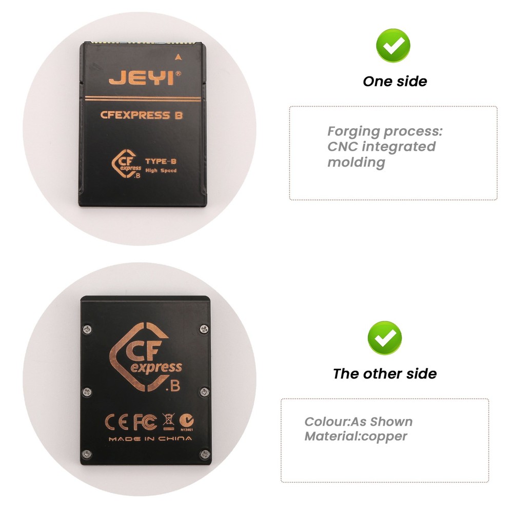 2230 M.2 NVMe SSD to CFE Type-B Pure Copper Adapter Expansion Memory1643