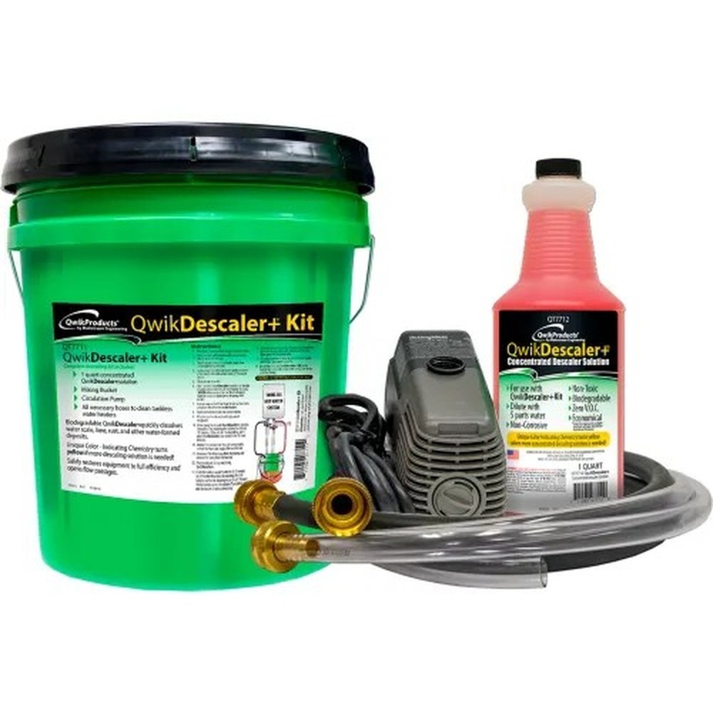 Qwik Products Descaler Solution - 1 Quart, Circ. Pump, Mixing Container, Hoses