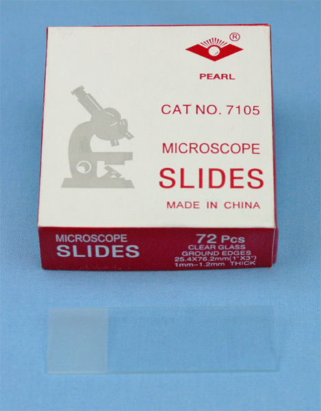 72 FROSTED MICROSCOPE SLIDES w/ GROUND EDGES