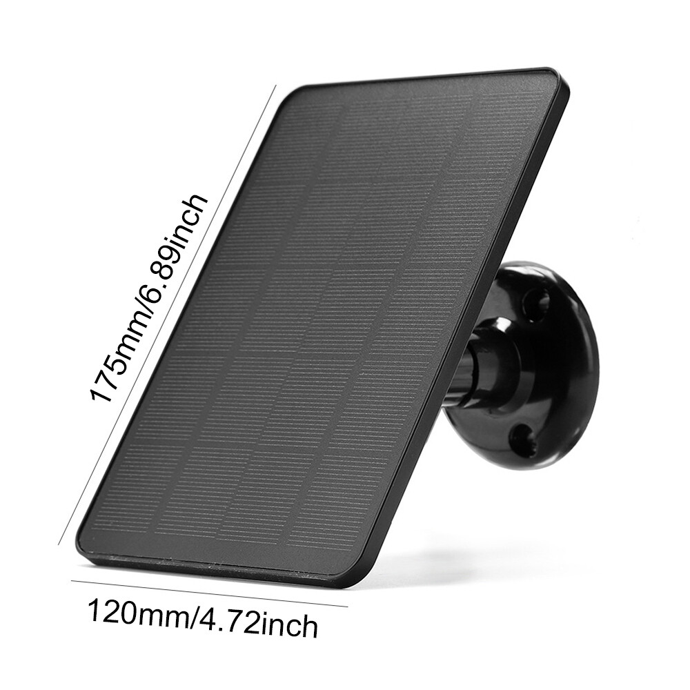 4W/5V Solar Panel For Outdoor Ring Spotlight Camera Security Cam Battery Charger