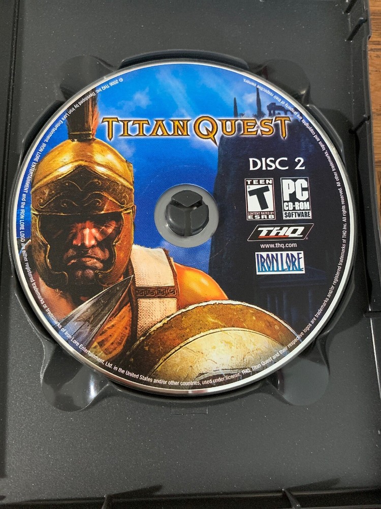 Titan Quest Computer Software Missing Disc 1