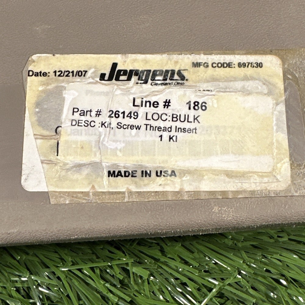Complete Jergens 26149 Thread Insert Kit Fine #10-32 TO 3/4”-16 in 60pc & Tools