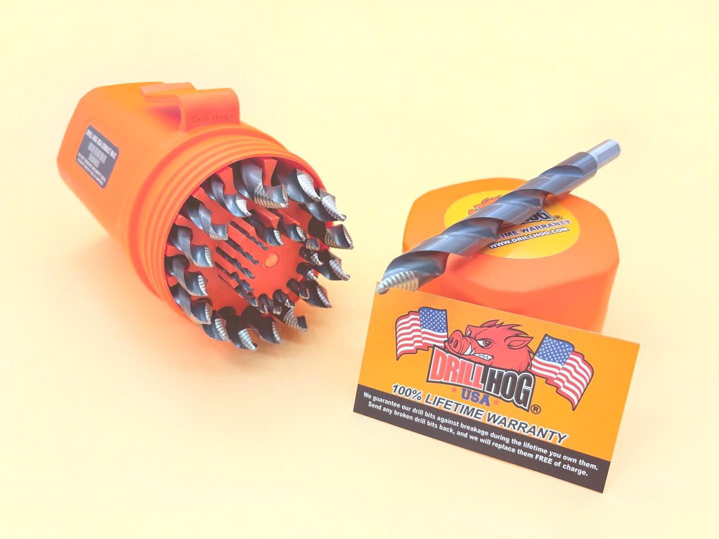 29 Pc Turbo Cobalt M42 Drill Bit Set Stepped Tip Drill Hog® Lifetime Warranty