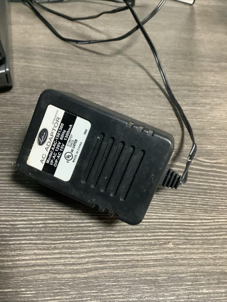 Lathem 1500e Atomic Time Clock with Power Adapter NO KEY Tested