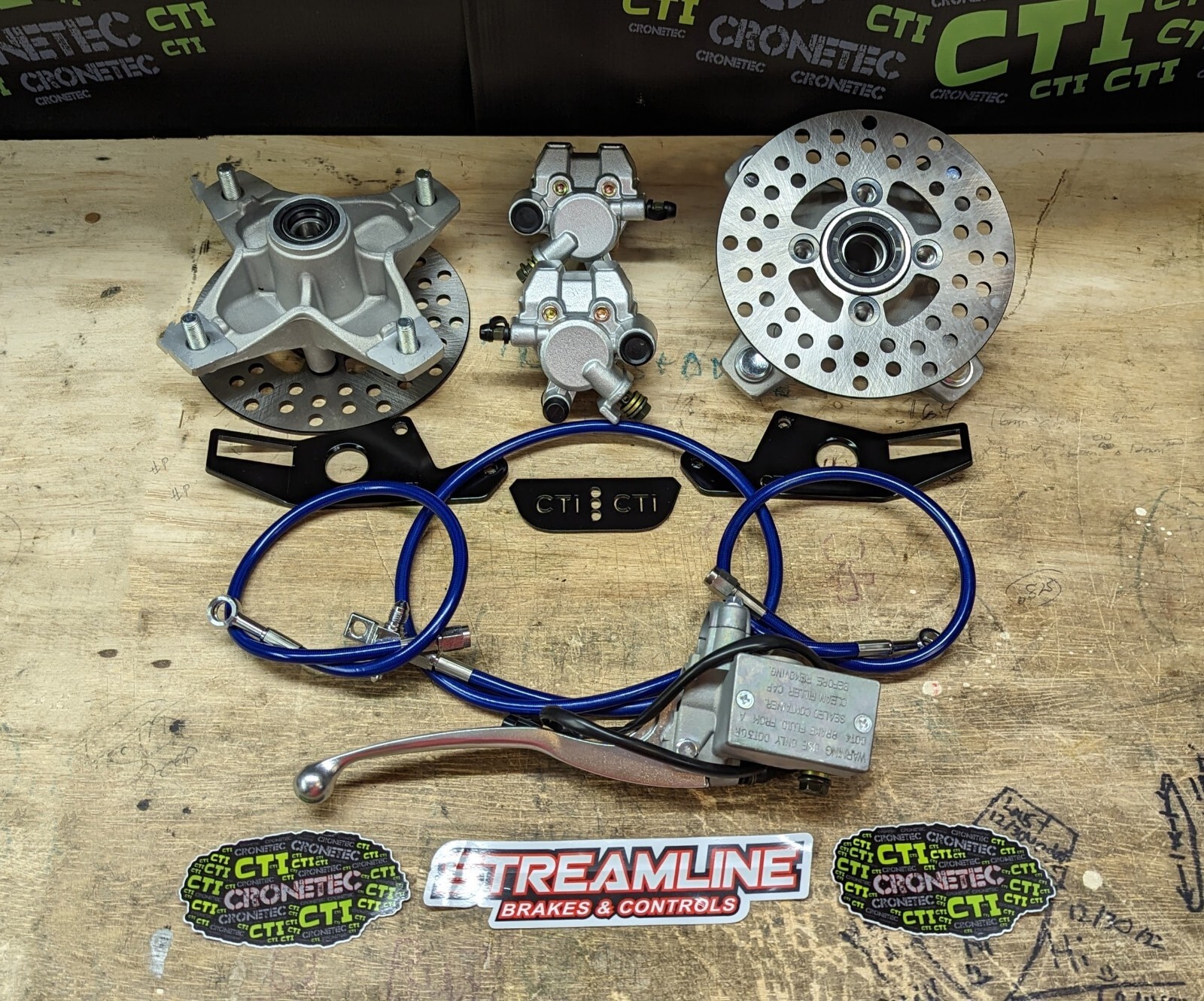 CTI Front Hydraulic Brake Kit BOLT ON AND GO 88-02 Yamaha Blaster YFS 200