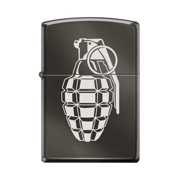 Zippo Lighter - Grenade Black Ice - 854066