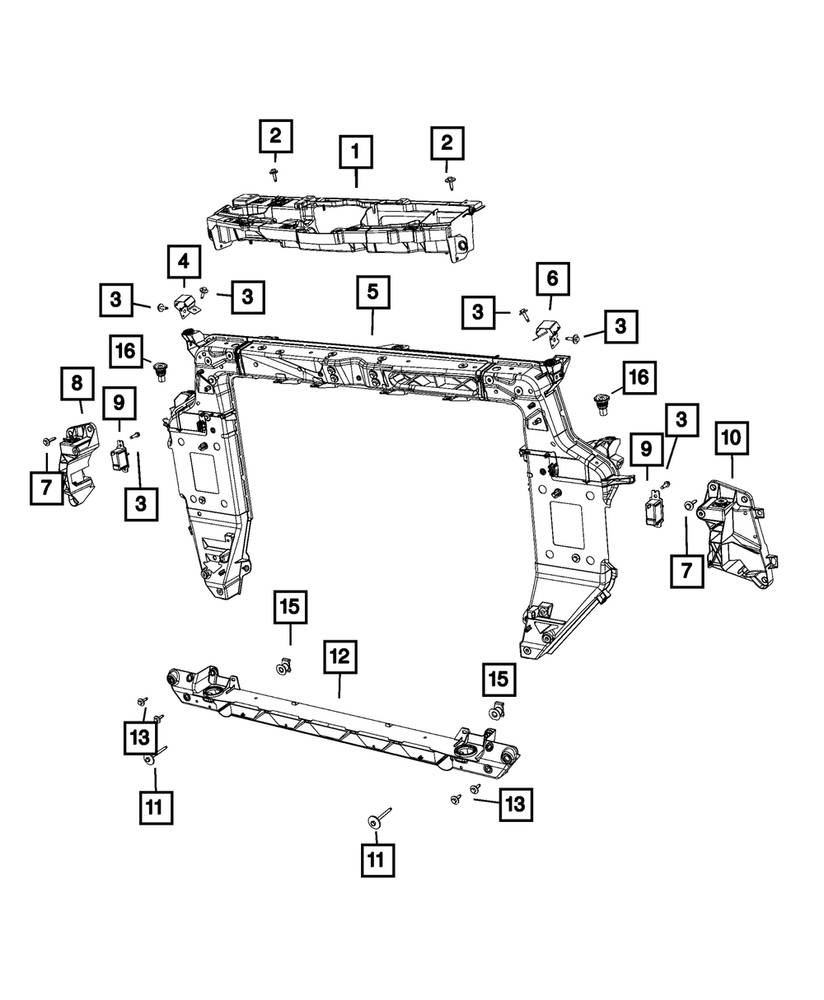 Genuine Mopar Self-Tapping Screw 68312097AA