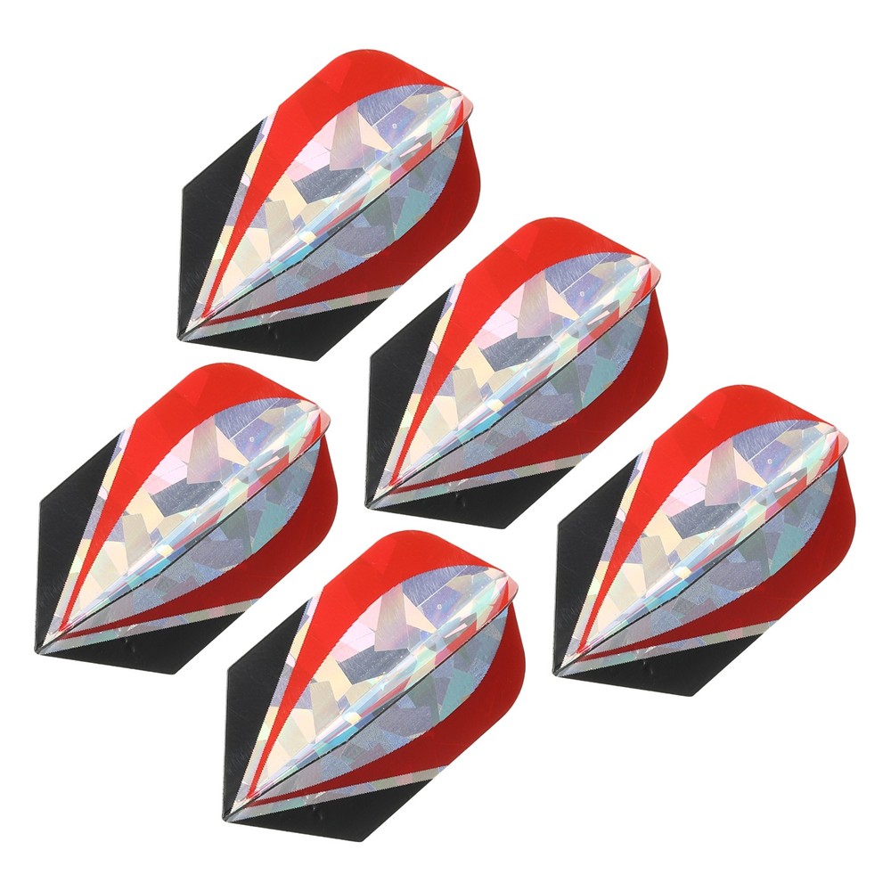 Slim Dart Flights, 5 Pack PET Dart Accessories, Oval Pattern