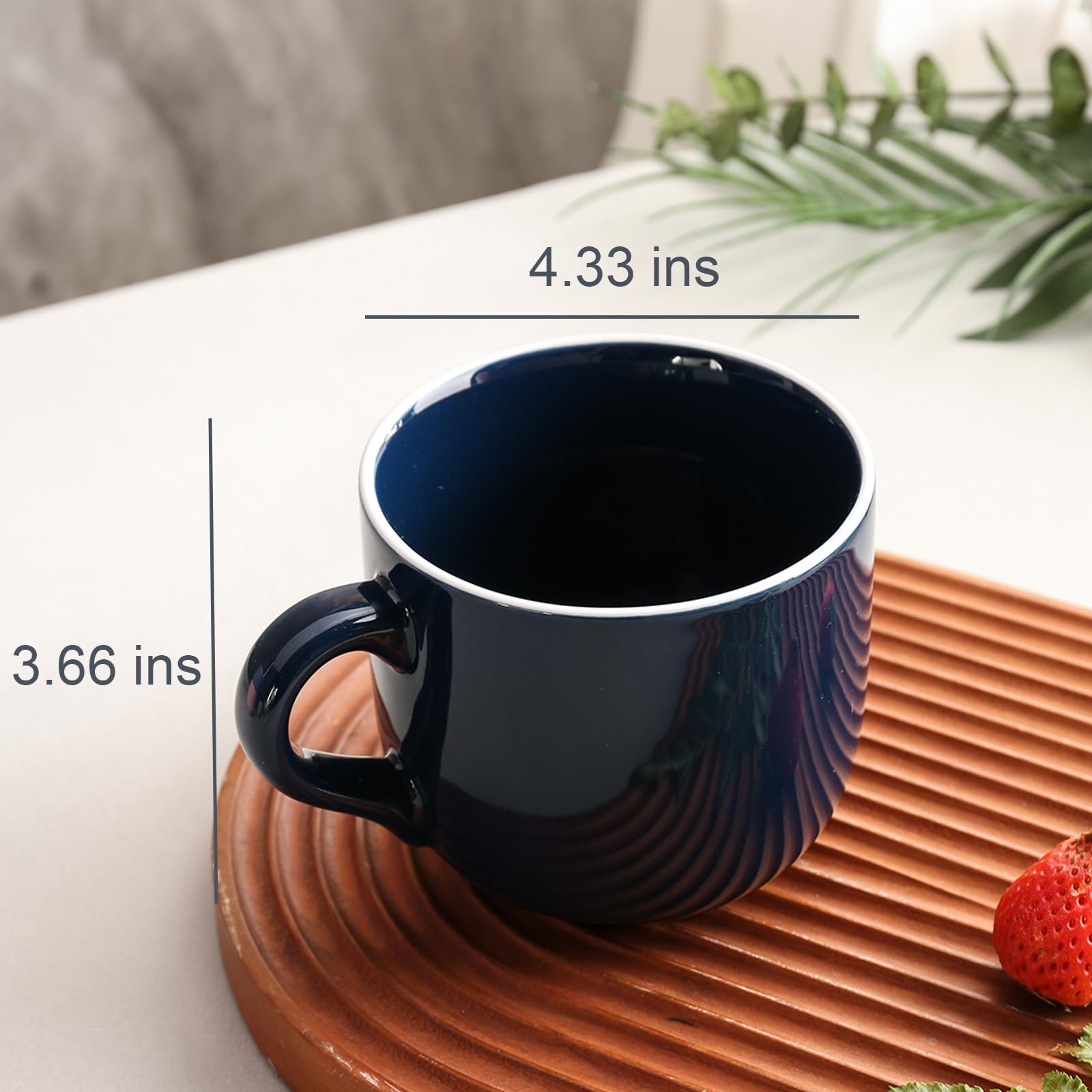 Soup Mugs with Handles Microwave Safe, 21 OZ Jumbo Ceramic Soup Mug, Soup Cup...