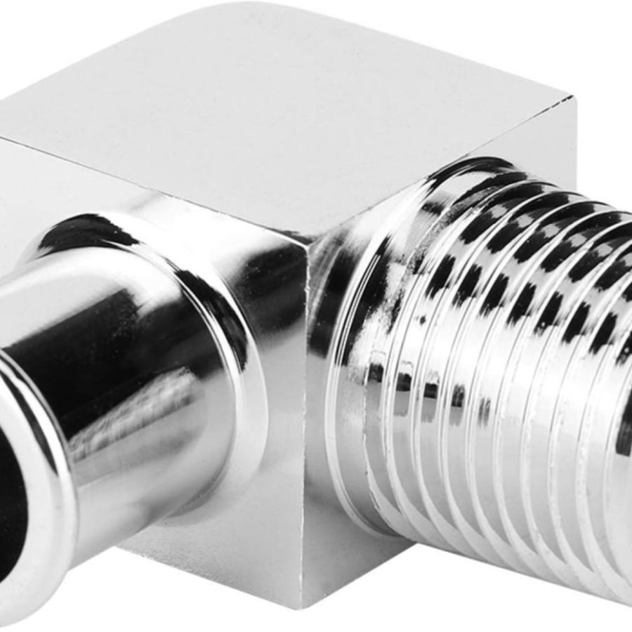 Hose Connector, Hose Fitting, Aluminum Alloy Hose Fitting 90 Degree Connector 1/
