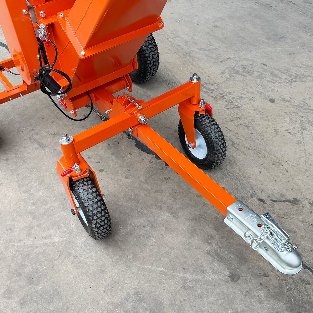 6'' 18hp Wood Chipper 450cc Gas Powered E-start 4-Wheel 12V/9A FREE SHIPPING