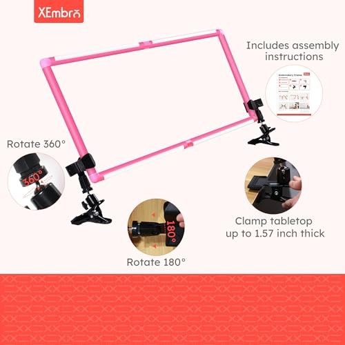 Large Embroidery Scroll Frame, Adjustable Cross Stitch Scroll Frame, Plastic