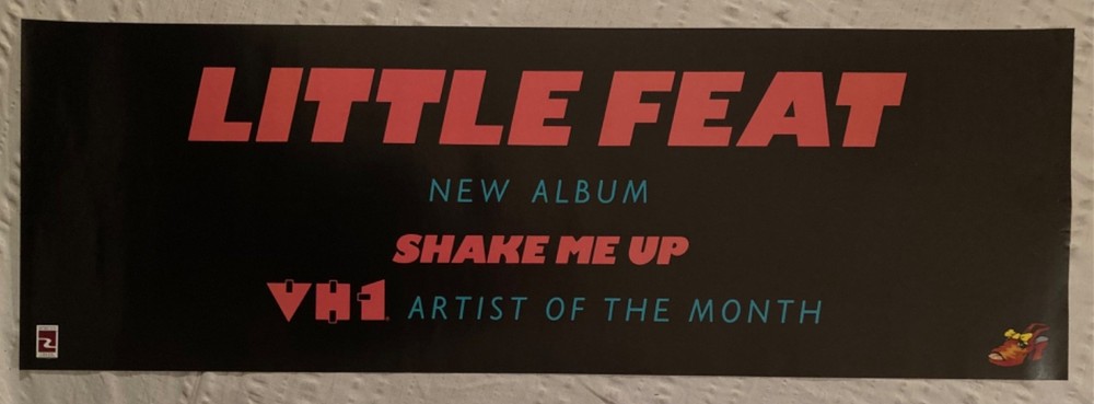 Little Feat 1991 Promo Poster Shake Me Up Banner Style