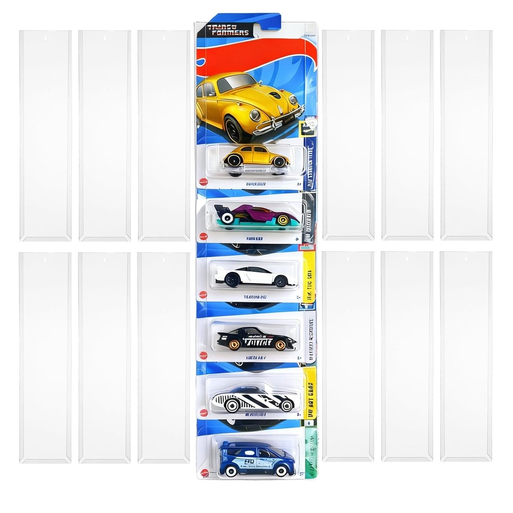 12 Pack Model Car Wall Display Compatible with Packaged Hot-Wheels Match-Box ...