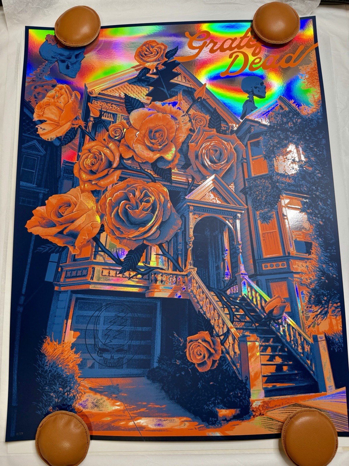 Paul Kreizenbeck "Grateful Dead" Rainbow Foil Variant Poster LE /50 MINT 💀🔥