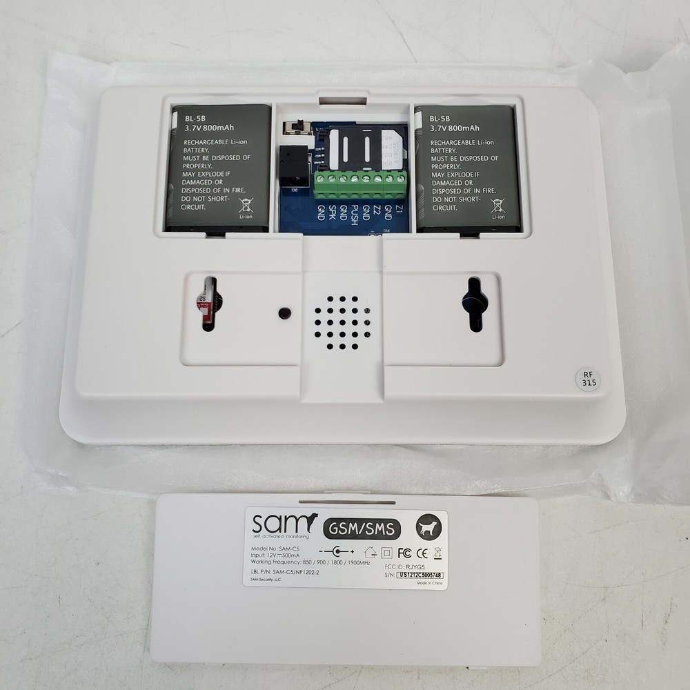 SAM C5 Self Activated Wireless Security System