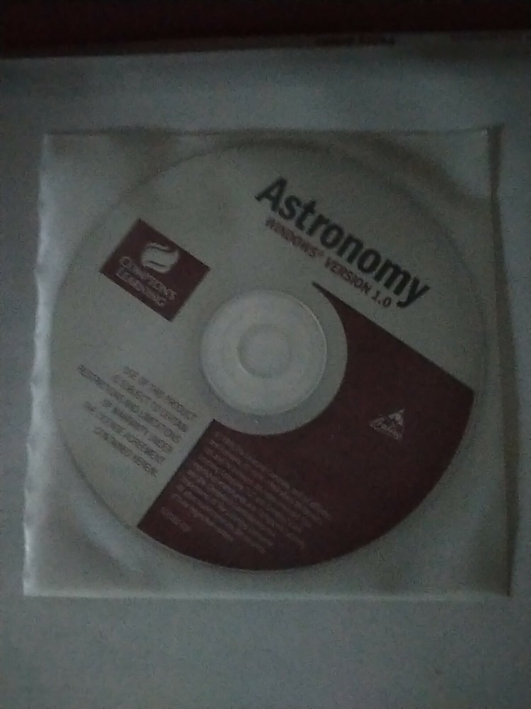 Astronomy Windows Version 1.0 PC CD ROM-1999 Compton's Learning
