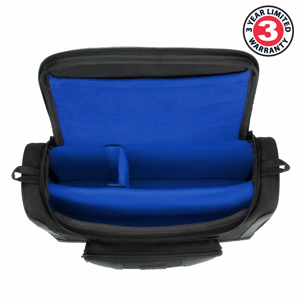 Projector Bag with Customizable Dividers, Accessory Pockets, & Shoulder Strap
