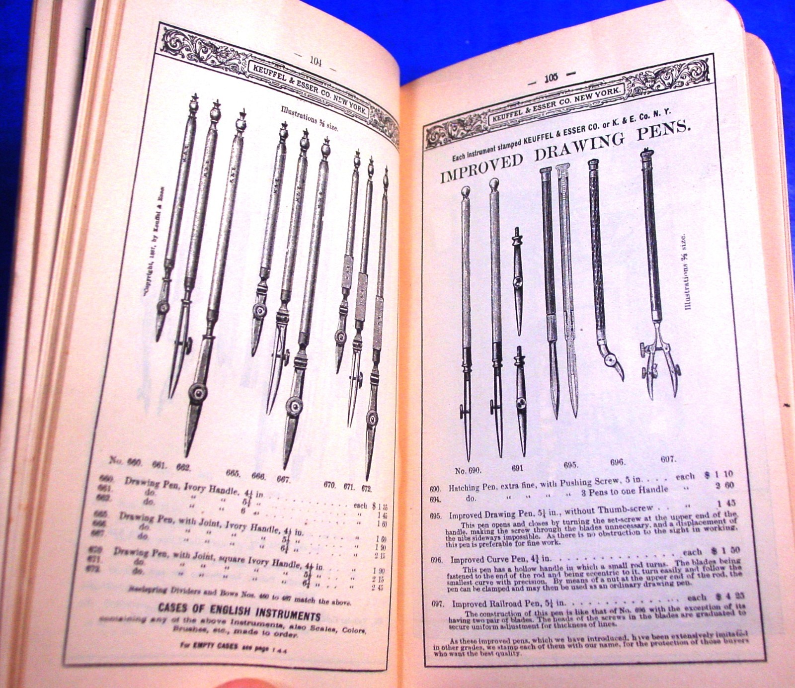 1901 Keuffel Esser Surveying & Drafting Insts. Catalog