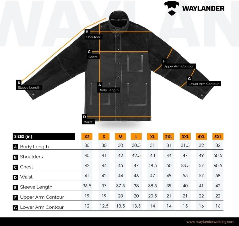 DURIN Leather Welding Jacket | Split Cowhide Leather Shoulders & Lined Sleeve...